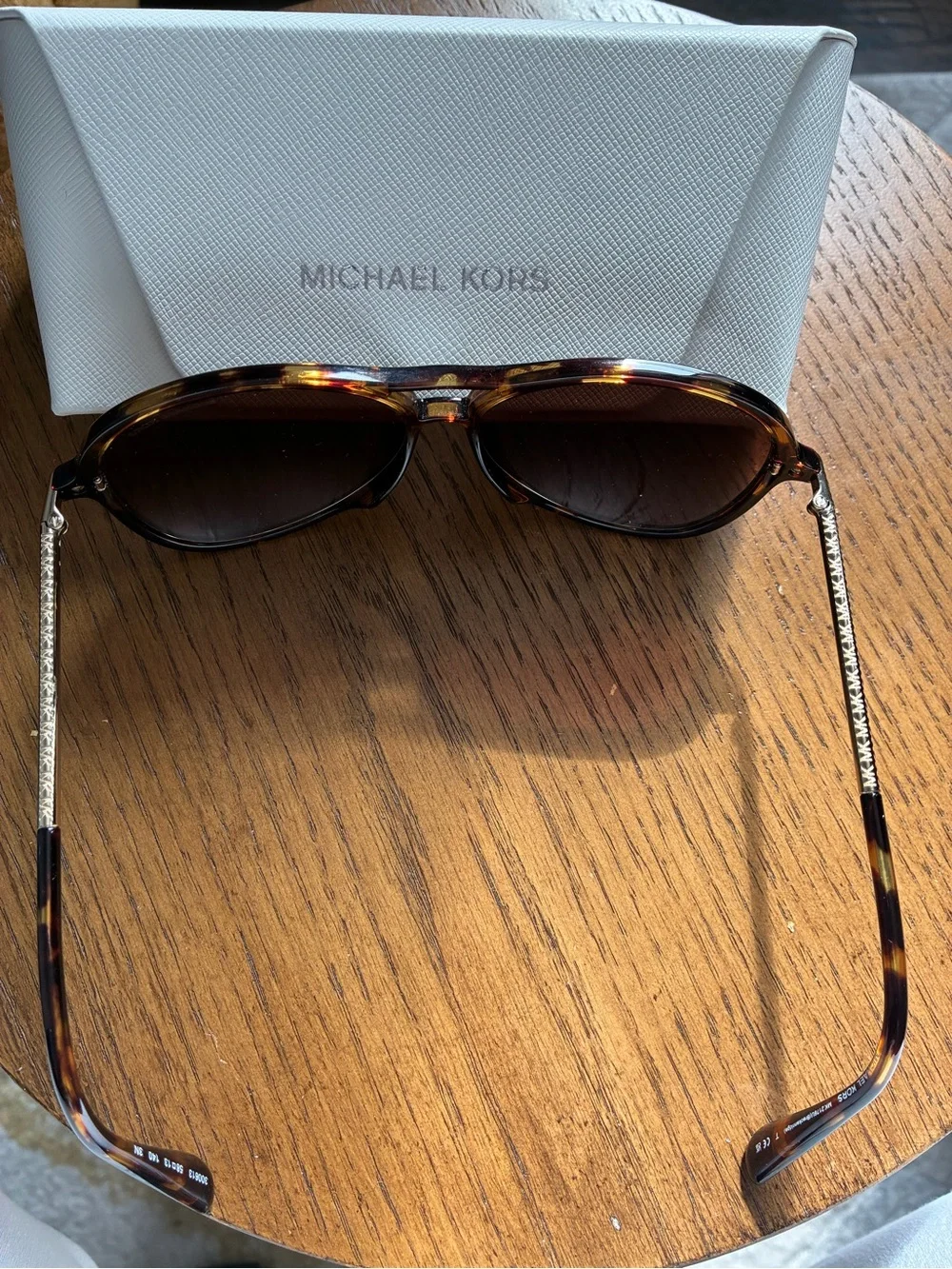 Michael Kors Tortoiseshell Frame Sunglasses with Brown Gradient Lenses